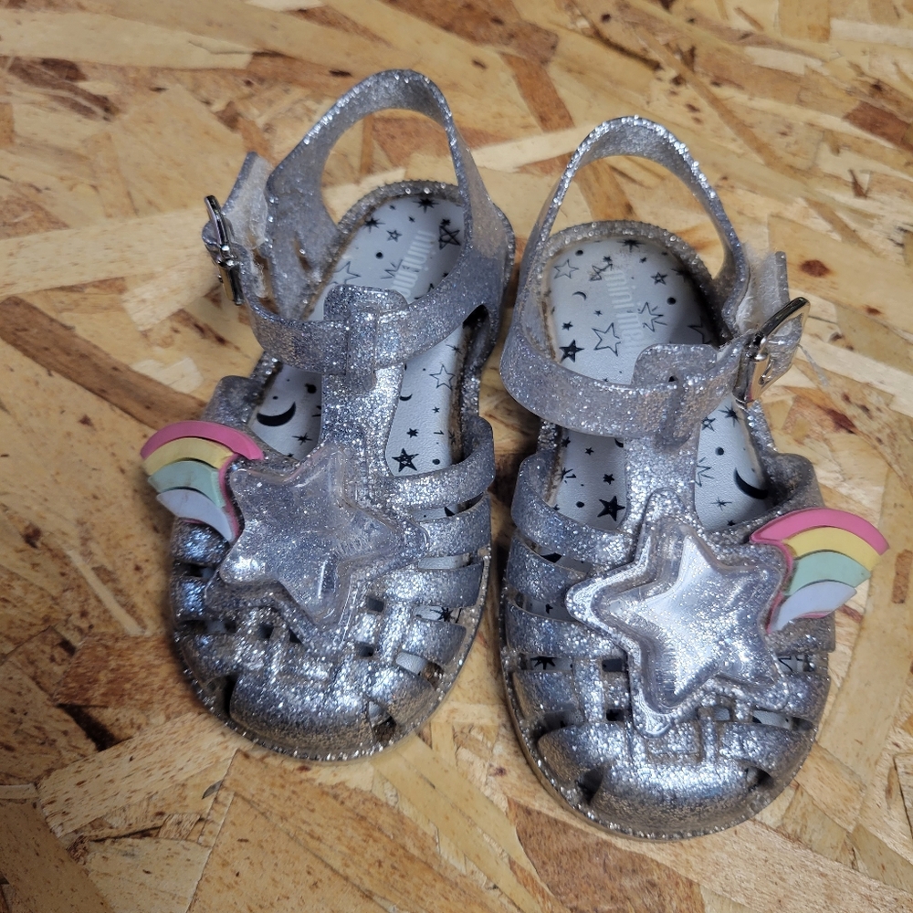 MINI MELISSA POSSESSION II‎ Silver Star & Rainbow Size 7 Toddler